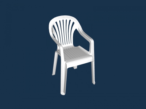 plástico cadeira livre 3d modelo baixar stl Arquivo casa interior 3D print model - Mito3D