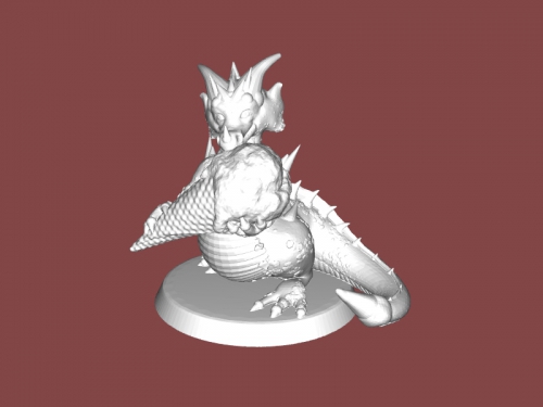 dragon glace crème libre 3d modèle Télécharger stl fichier jouets dessins animés 3D print model - Mito3D