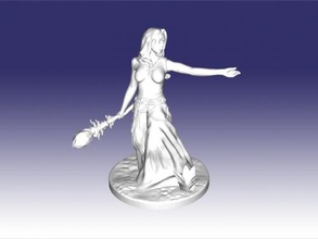 cute sorceress free 3d model - download stl file Toys People 3d print model - Mito3D