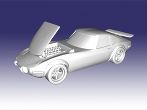 mächtig Toyota 2000gt frei 3d Modell download stl Datei Spielzeuge Maschinen 3d print model - Mito3D