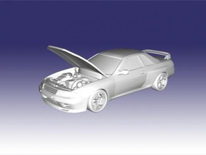 nissan skyline gt-r r32 free 3d model - download stl file Toys Machinery 3d print model - Mito3D