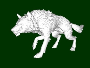 big direwolf toys animals 3d print model - Mito3D