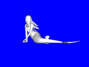 brooding mermaid free 3d model - download obj file Toys Games 3d print model - Mito3D