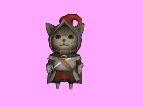 knight cat free 3d model - download obj file Toys Cartoons 3d print model - Mito3D