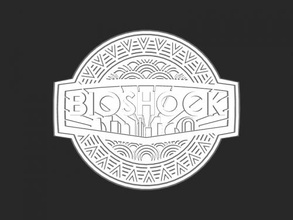 bioshock logotipo brinquedos jogos 3d print model - Mito3D