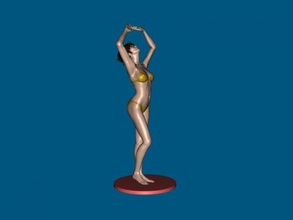 amarillo bikini obj juguetes personas 3d print model - Mito3D