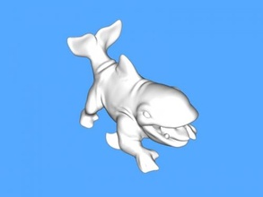 shark puppy free 3d model - download stl file Toys Cartoons 3d print model - Mito3D