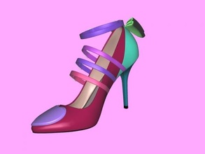 colorato scarpe gratuito 3d modello Scarica obj file moda 3d print model - Mito3D