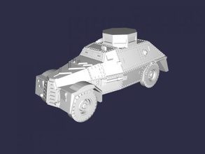 police armored car free 3d model - download stl file Toys Machinery 3d print model - Mito3D