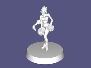 Sport Cheerleader frei 3d Modell download stl Datei Spielzeuge 3d print model - Mito3D