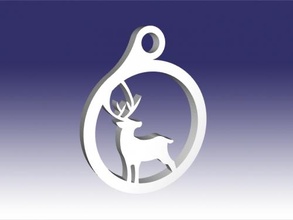 deer keychain fashion accessories 3d print model - Mito3D