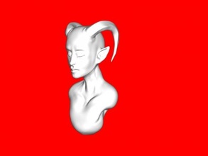 Tifling busto gratis 3d modelo descargar obj expediente Arte escultura 3d print model - Mito3D