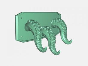 tentacle hanger free 3d model - download stl file Home Interior 3d print model - Mito3D