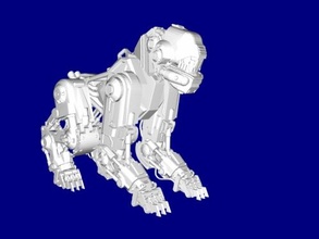 mech dog free 3d model - download stl file Toys Games 3d print model - Mito3D