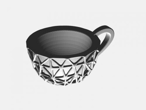 cup pattern free 3d model - download stl file Home Kitchen 3d print model - Mito3D
