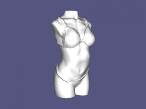 maillot bain torse libre 3d modèle Télécharger stl fichier art sculpture 3d print model - Mito3D