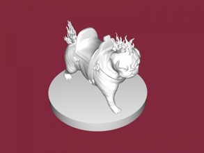 hell pug free 3d model - download stl file Toys Animals 3d print model - Mito3D