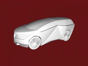 futuristic car free 3d model - download stl file Toys Machinery 3d print model - Mito3D