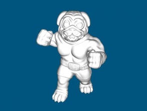 pug boxer brinquedos animais 3d print model - Mito3D
