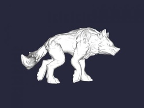 big wolf free 3d model - download stl file Toys Animals 3d print model - Mito3D