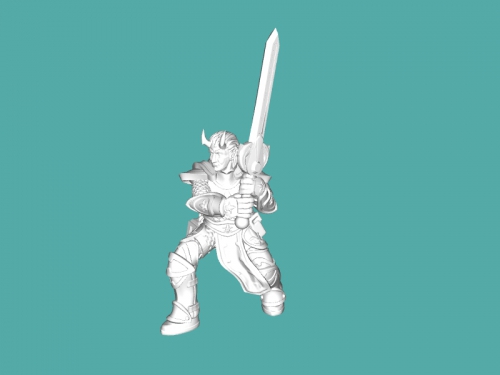 tiefling paladin oyuncaklar oyunlar 3D print model - Mito3D