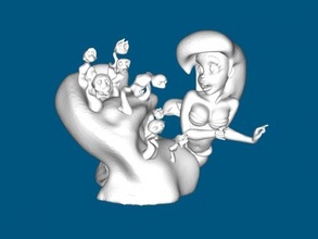 ariel toys cartoons 3d print model - Mito3D
