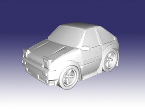 mini toyota ae86 brinquedos maquinaria 3d print model - Mito3D