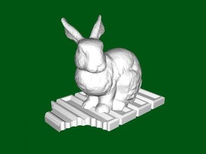 figurine rabbit toys animals 3d print model - Mito3D