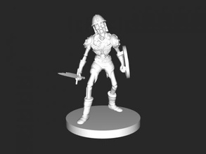 osso guerriero gratuito 3d modello Scarica stl file giocattoli cartoni animati 3d print model - Mito3D