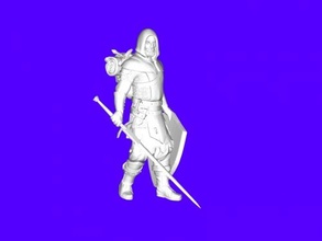 wandering knight free 3d model - download stl file Toys People 3d print model - Mito3D