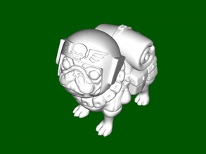 cadian pug brinquedos animais 3d print model - Mito3D