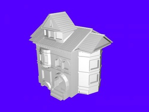 abandoned house free 3d model - download stl file Art Architecture ominous beautiful structure 3d print model - Mito3D