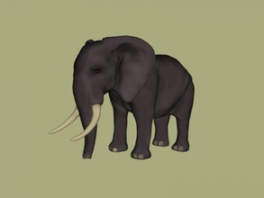 african elephant obj toys animals 3d print model - Mito3D