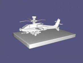 ah-64 apache free 3d model - download obj file Toys Machinery main helicopter us army 1980 3d print model - Mito3D