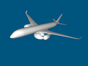 airbus a350900 jouets machinerie 3d print model - Mito3D