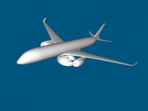 airbus a350900 giocattoli macchinari 3d print model - Mito3D