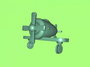 airplane toy free 3d model - download obj file Toys Machinery funny interpretation aircraft 3d print model - Mito3D