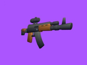 ak cartoon free 3d model - download obj file Toys Weapon assault rifle game style 3d print model - Mito3D