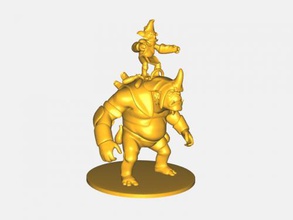 alchimiste statue jouets jeux 3d print model - Mito3D