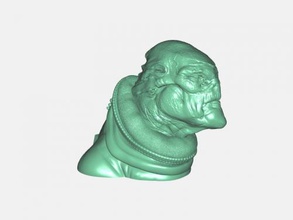 alien bust free 3d model - download stl file Art Sculpture scary astro monster 3d print model - Mito3D