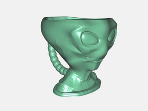 alien cup home kitchen 3d print model - Mito3D
