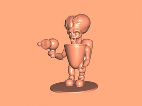 alien zombie free 3d modelo - download de arquivo stl Brinquedos Jogos personagem do jogo smartphone 3d print model - Mito3D