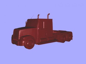 américain camion obj jouets machinerie 3d print model - Mito3D