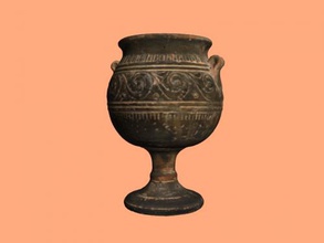 ancient cup free 3d model - download obj file Art Sculpture museum exhibit 3d print model - Mito3D