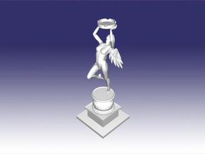angel ashtray home accessories 3d print model - Mito3D