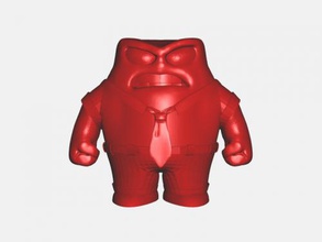 angry character free 3d model - download stl file Toys Cartoons funny little man 3d print model - Mito3D