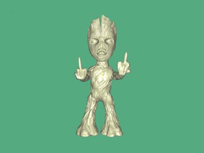 angry groot toys films 3d print model - Mito3D