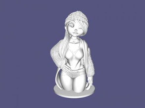 anime belleza juguetes caricaturas 3d print model - Mito3D