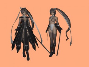 anime fighters free 3d model - download obj file Toys Cartoons beautiful girl textures obj file 