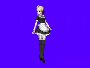 anime maid free 3d model - download obj file Toys Cartoons character beautiful textures 3d print model - Mito3D